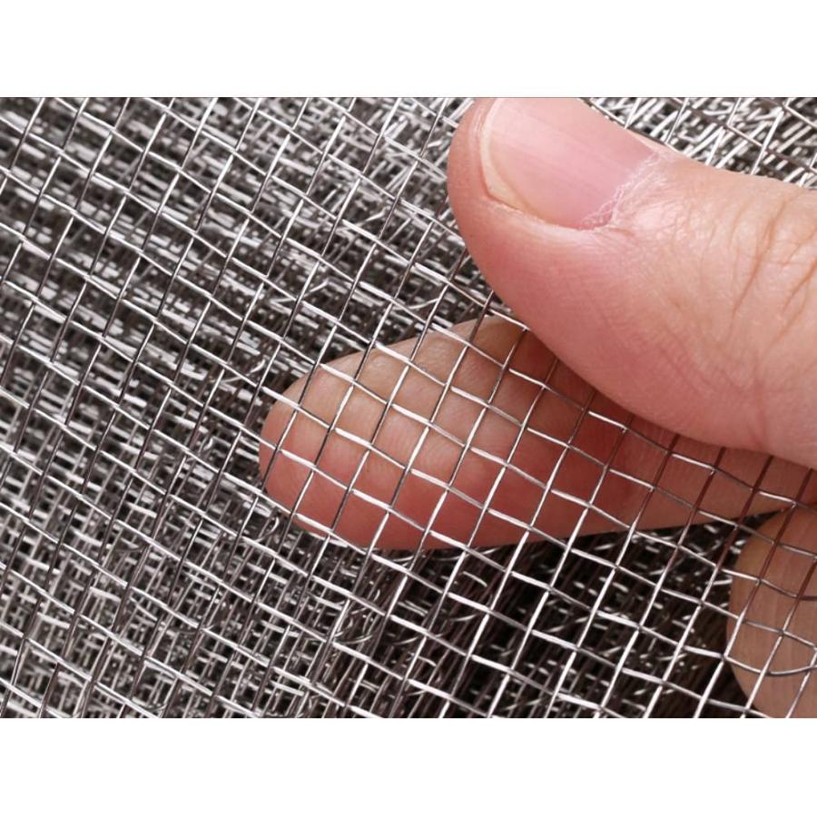 Bilaida 産業用金網 (8メッシュ) 幅1000x巻1000mm ステンレス平織金網
