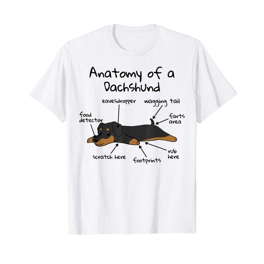 犬の解剖学ダックスフント犬 Tシャツ : Earth Community - 通販