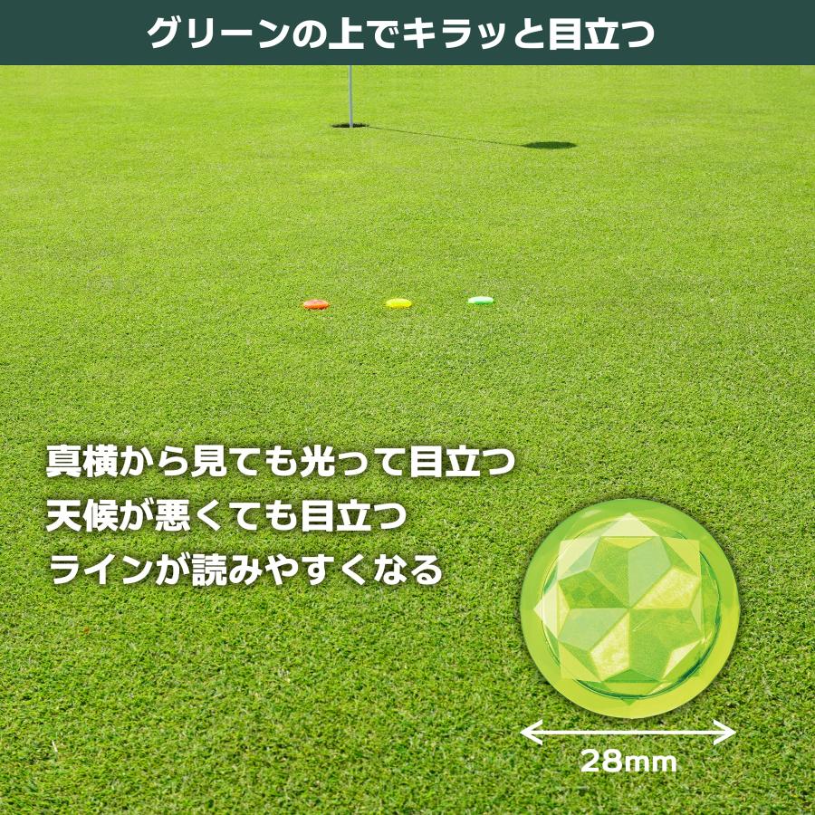 Tabata(タバタ) ゴルフマーカー ゴルフラウンド用品 マーカー フラッシュグリーンA GV0885 FG A｜earth-c｜03