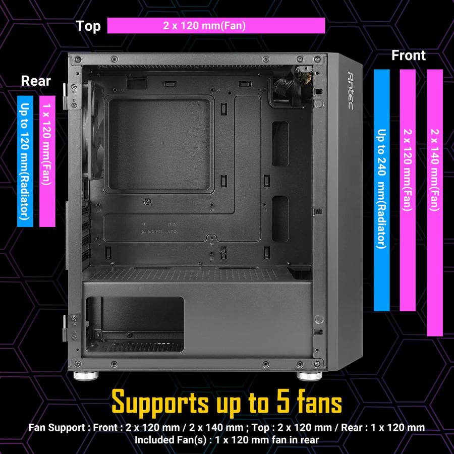 microATX ミニタワーケース NX200M｜earth-c｜04