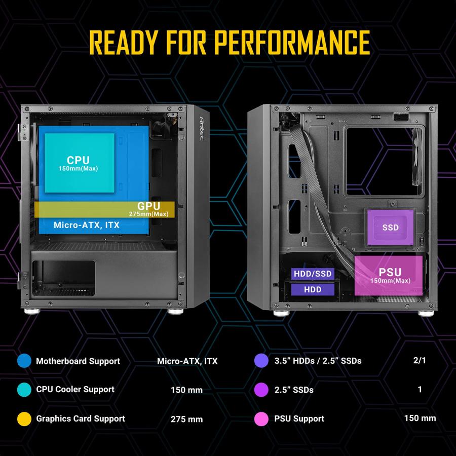 microATX ミニタワーケース NX200M｜earth-c｜05