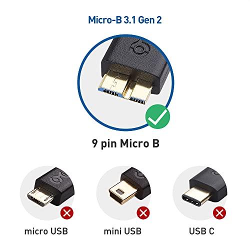 Cable Matters USB Type C Micro B 変換ケーブル 5 Gbps Micro B 9ピン 0.3m 外付けHDD USB｜earth-c｜07