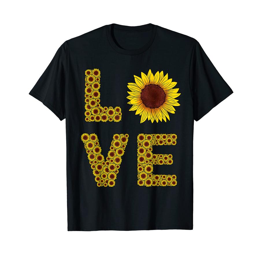 黄色いひまわり愛の花ひまわり花かわいい Tシャツ : Earth Community