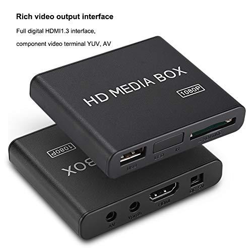 HDMIメディアプレーヤー、ミニ1080pフルHDデジタルボックスメディアプレーヤーは、ホームエンターテインメント用のUSB MMC RMVB MP3｜earth-c｜07