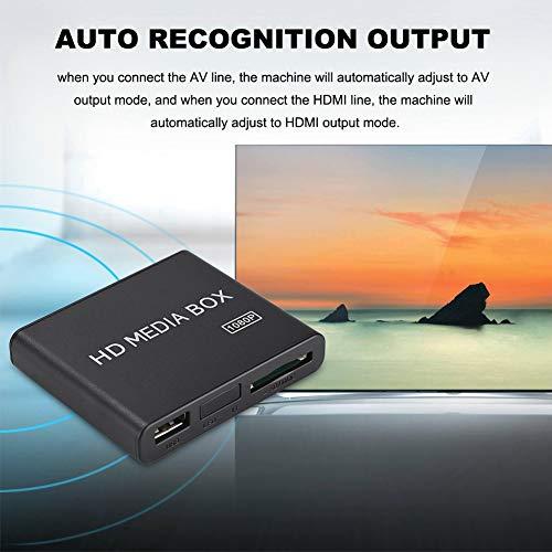 HDMIメディアプレーヤー、ミニ1080pフルHDデジタルボックスメディアプレーヤーは、ホームエンターテインメント用のUSB MMC RMVB MP3｜earth-c｜09