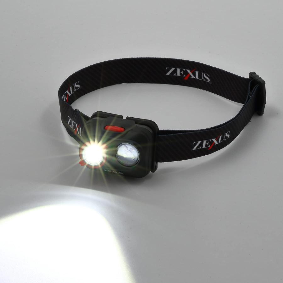 冨士灯器 ZEXUS(ゼクサス) LEDライト ZX-195 [最大400ルーメン メインLED点灯時間:最大37時間 白/赤色]｜earth-c｜04