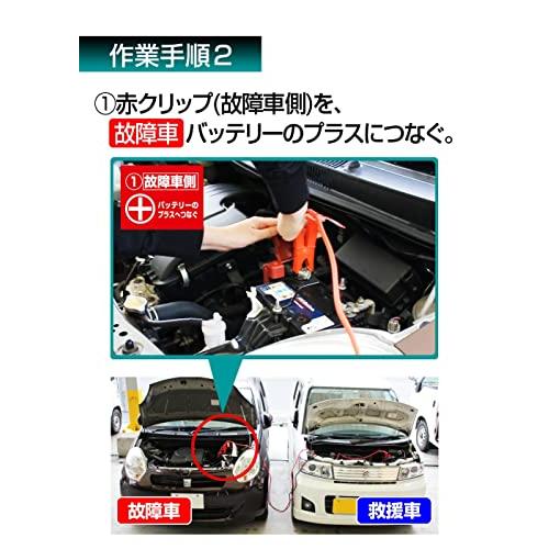 メルテック(meltec) ブースターケーブル HV車対応用 DC12V・80A 3.5ｍ BT-11｜earth-c｜05