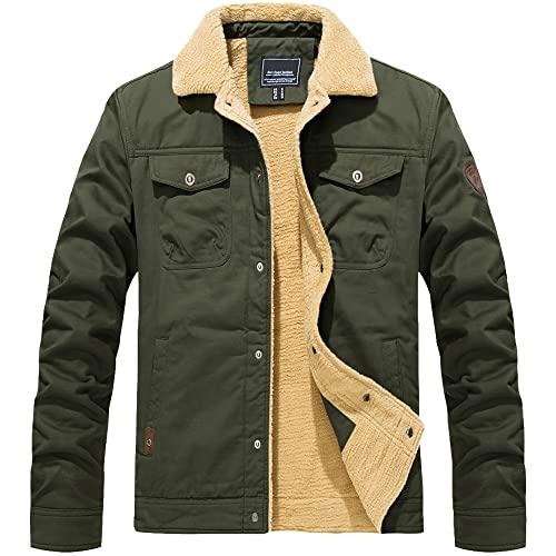 KEFITEVD] ドカジャン 防寒着 作業用 メンズ ブルゾン カジュアル