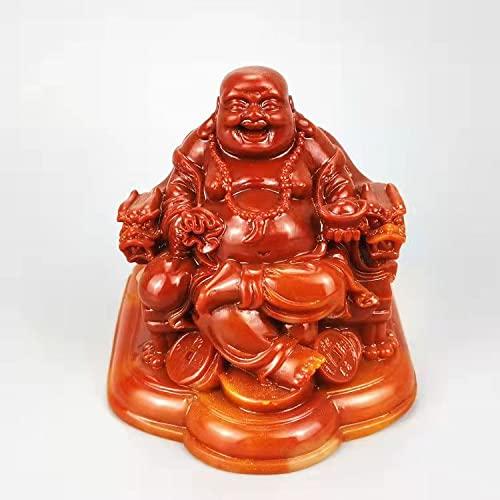 ミニ 七福神 布袋 様 天然石 寿山芙蓉石 布袋様の置物 仏像 金運