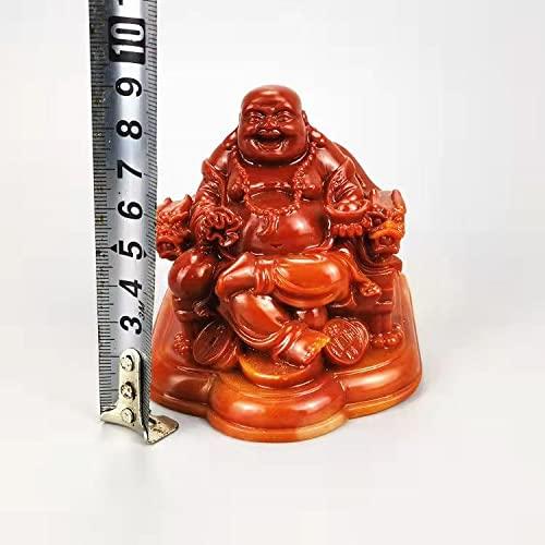 ミニ 七福神 布袋 様 天然石 寿山芙蓉石 布袋様の置物 仏像 金運
