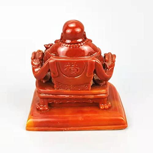 ミニ 七福神 布袋 様 天然石 寿山芙蓉石 布袋様の置物 仏像 金運