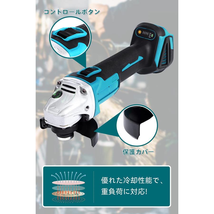 Dearsee 充電式グラインダー コードレスグラインダー 100ミリ Dearsee 充電式グラインダー コードレスグラインダー 100ミリ