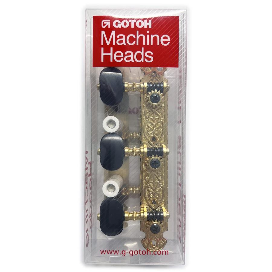 GOTOH クラシックギター用ペグ 39mmピッチ ENツマミ ゴールド 40G2000