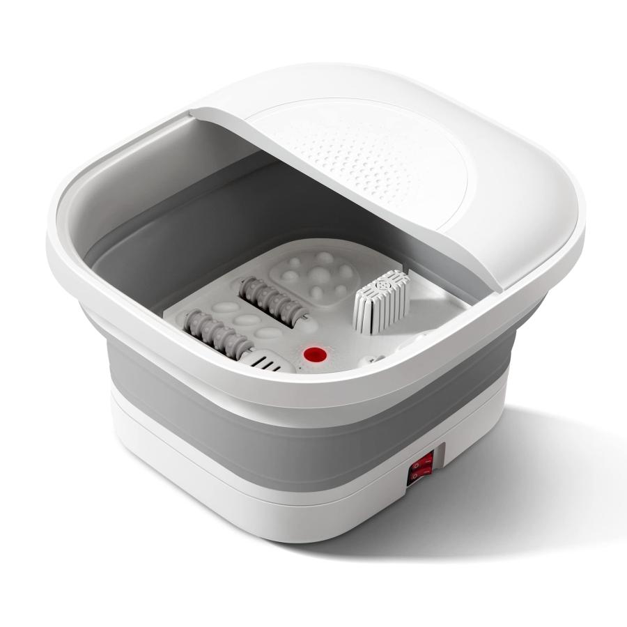 GOQRAQ フットバス 足湯器 リモコン 深型 B-HA23001 GOQRAQ フットバス 保温機能付き 足湯 折りたたみ式フットバス