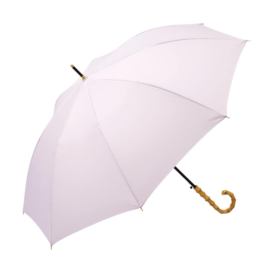 Wpc. 雨傘 ベーシックバンブージャンプアンブレラ パープル 長傘 63cm