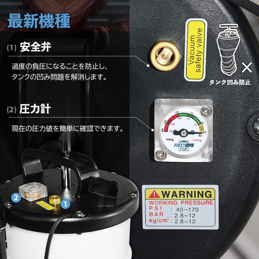 新品未使用 手動オイルチェンジャー 良匠 FIRSTINFO 9L 極細ホース付 良匠 FIRSTINFO TOOLS エア手動兼用式オイルチェンジャー 9L