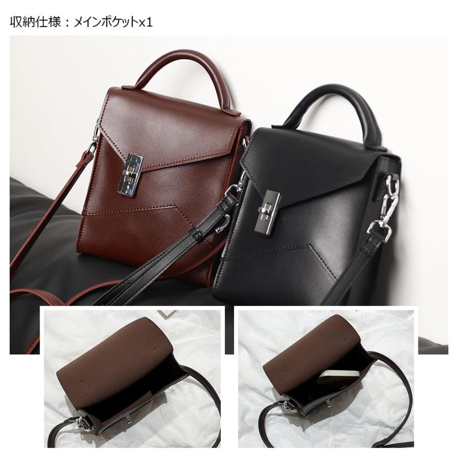 Whatna] 革 ミニショルダーバッグ メンズ 3way ミニ斜め掛け胸