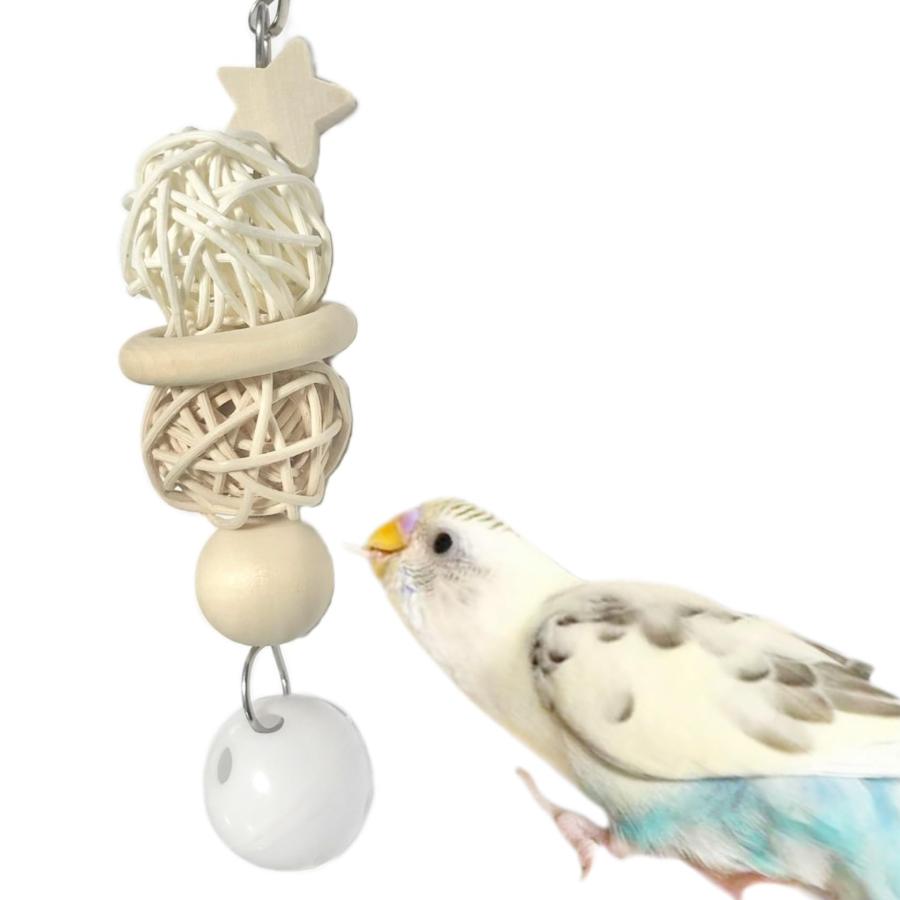 インコ かじりおもちゃ 約15cm 日本製 安心安全素材 天然木 セキセイ