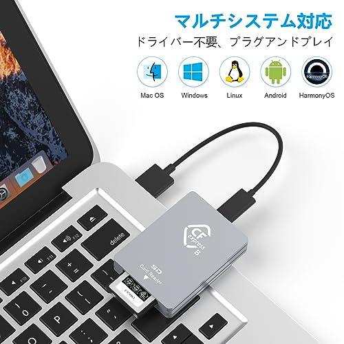 CFexpressタイプB/SDデュアルスロットカードリーダーUSB C、USB 3.2 Gen 2 10Gpbs、CFexpressタイプBカード/｜earth-c｜06