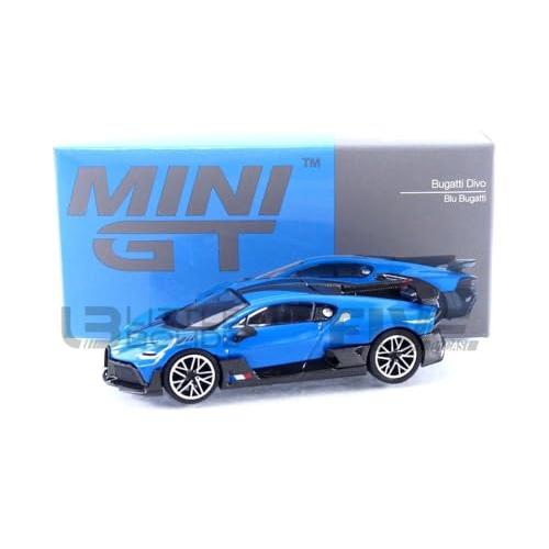 TrueScale Miniatures MINI GT 1/64 ブガッティ ディーヴォ ブルーブガッティ 左ハンドル 完成品｜earth-c｜02