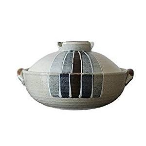 萬古焼 土鍋 一珍トクサ 三鈴陶器 日本製 直火鍋 (6号) : Earth