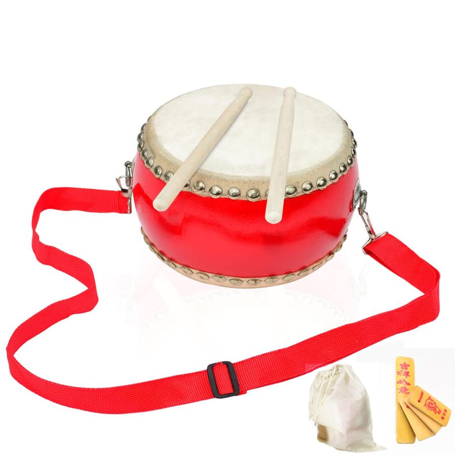Rxakudedo 小太鼓 たいこ 太鼓 練習 本格楽器 牛革張り本格的な響き 盛