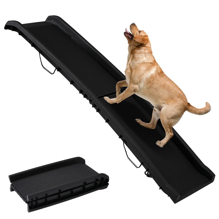 OSJ 新型 2つ折りドッグスロープ ペットスロープ 犬用スロープ 犬