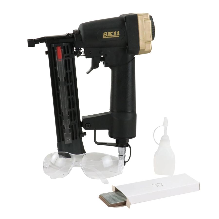 SK11 エア仕上釘打機 F35L フィニッシュネイル(足長12~35mm) 装填本数100本 SA-F35L-X1BG | 