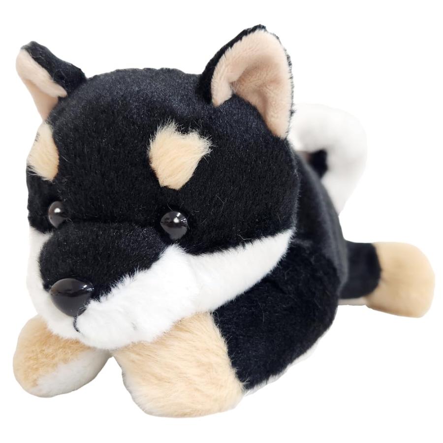 BESTEVER】アニマルペンケース ぬいぐるみポーチ 筆箱 犬 黒柴 Shiba