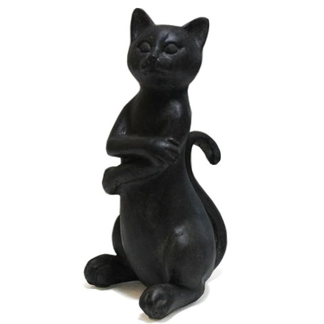 うでくみ黒猫 ネコ雑貨 ねこオブジェ アンティーク雑貨 ネコの置物