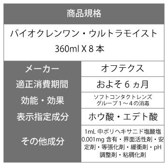 送料無料 バイオクレンワンウルトラモイスト ダブル4箱 360ml 8本 コンタクト 2week コンタクトレンズ 2week 洗浄液 Bou 04 アースコンタクト 通販 Yahoo ショッピング