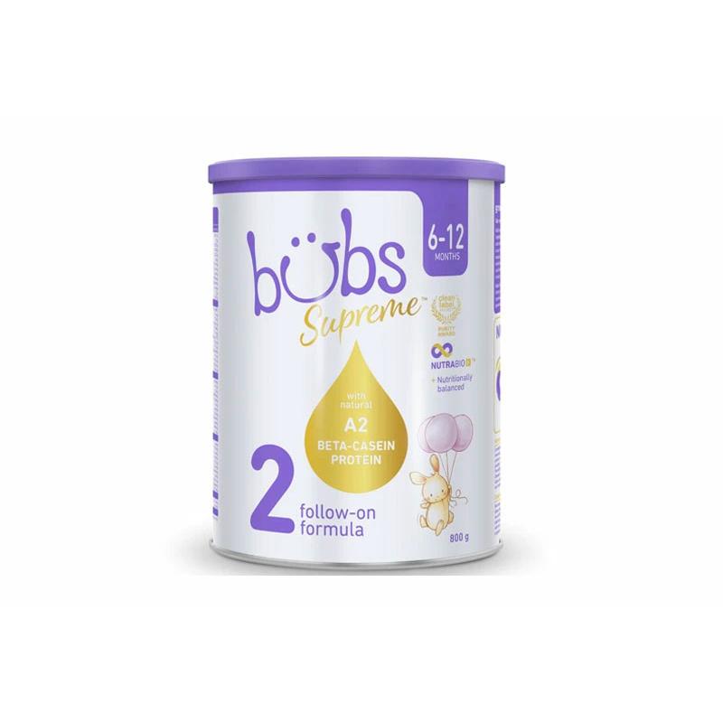 Bubs（バブズ）シュプリーム A2 粉ミルク ステップ2（6〜12カ月）大缶