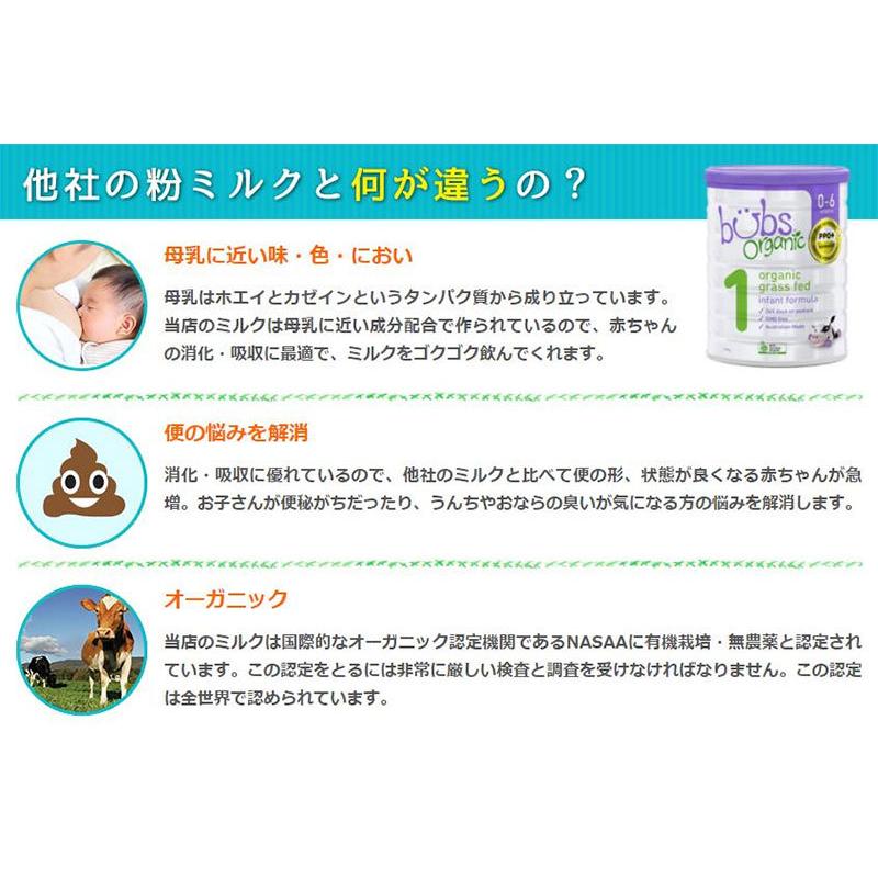 送料無料】Bubs（バブズ）オーガニック Organic 粉ミルク ステップ1（0