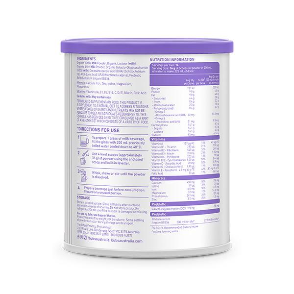 Bubs（バブズ）オーガニック Organic ステップ4（3歳~12歳・幼児食期