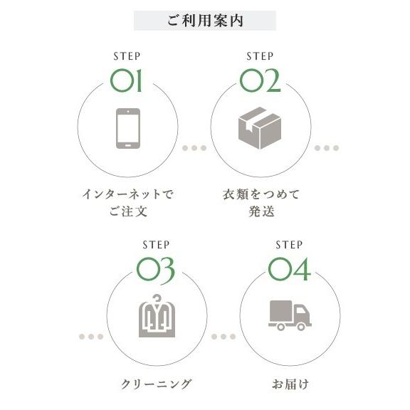 宅配 クリーニング ハイクオリティコース 3点プラン Clenet（クリネット） さかえドライの画像