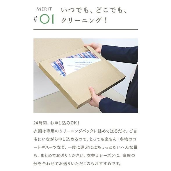 宅配 クリーニング ハイクオリティコース 3点プラン Clenet（クリネット） さかえドライの画像
