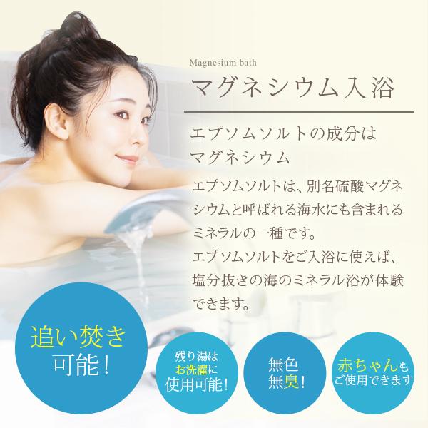 アースコンシャス 国産エプソムソルト【2kg×2袋/40回分】計量スプーン