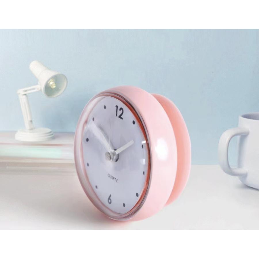 バスクロック 防水 浴室時計 吸盤で簡単設置 シンプル壁掛け 防湿バスルームクロック ピンク／ブラック お風呂用 コンパクト時計 取り付け簡単 |  | 07