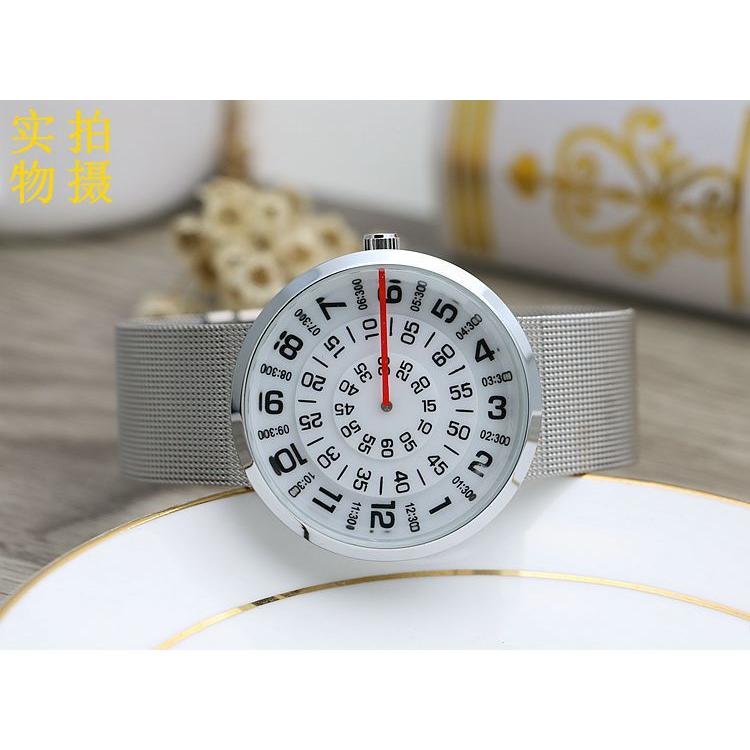 メンズウォッチ ロータリーフェイス ホワイト ブラック 珍しい 珍品