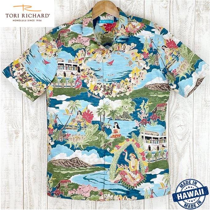 アロハシャツ TORI RICHARD トリリチャード BOAT DAY ALOHA ビンテージ