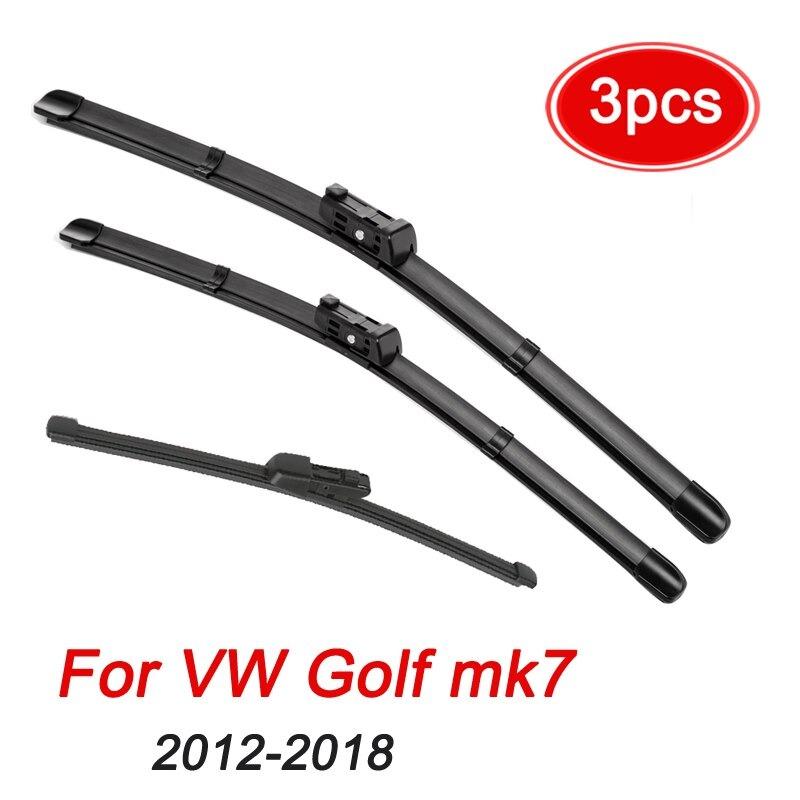 ワイパーブレード VW ゴルフ MK7 2012-2018 フロント リア 3点セット