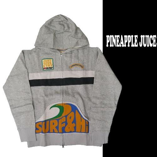 Pineapple Juice パイナップルジュース トロピカルジップアップスウェット（トレーナー）パーカー 1183040 PINEAPPLE JUICE（パイナップルジュース） トロピカルジップアップ