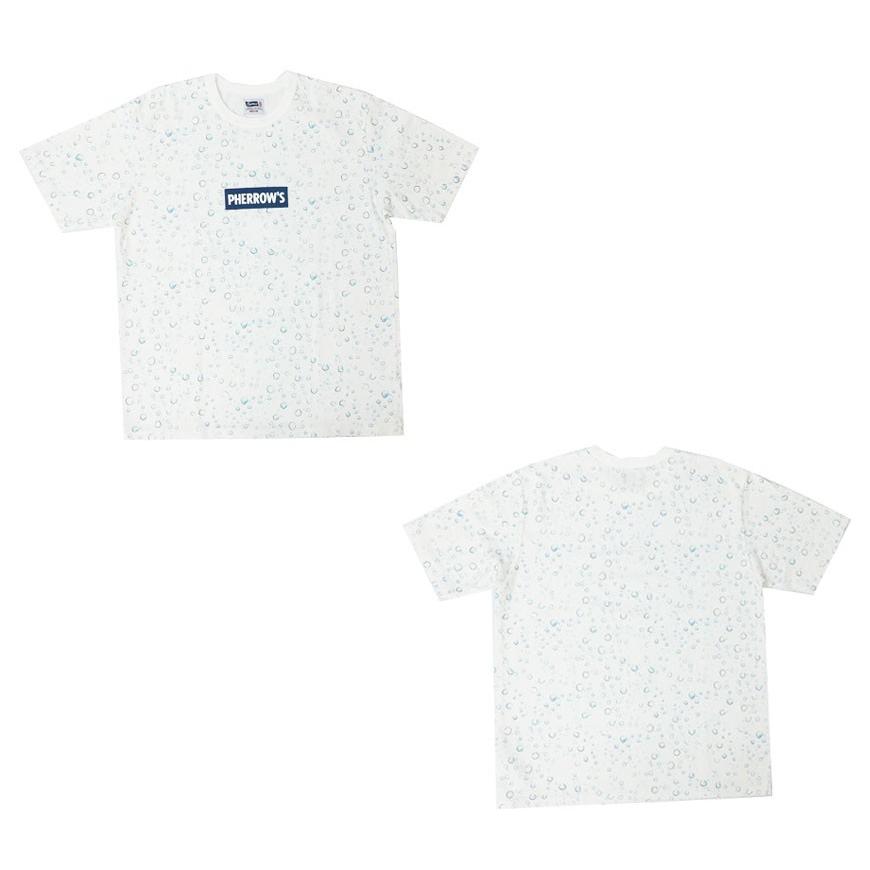Pherrow's（フェローズ） 半袖 水玉柄 Tシャツ ボックスロゴ 日本製