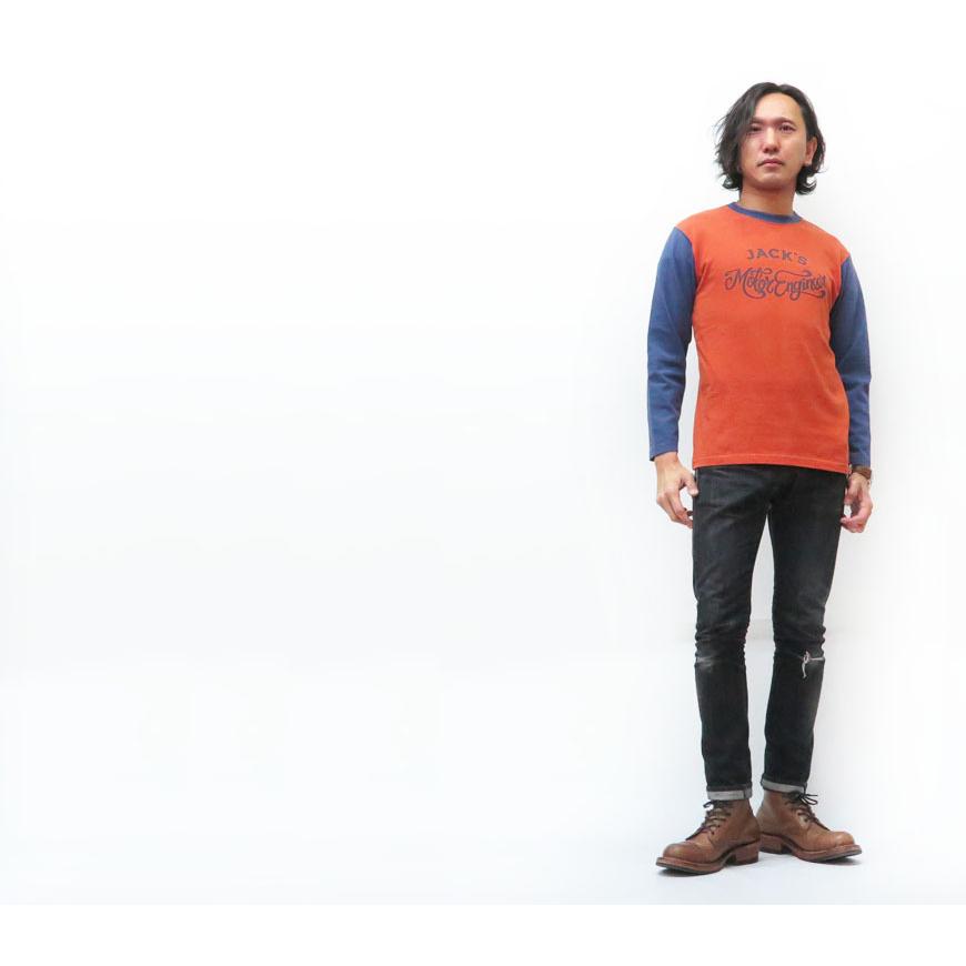 フェローズ PHERROW'S 長袖 9分丈 Tシャツ プリント 21S-PLBT1 Pherrow's（フェローズ） 長袖 9分丈 Tシャツ プリント 21S-PLBT1