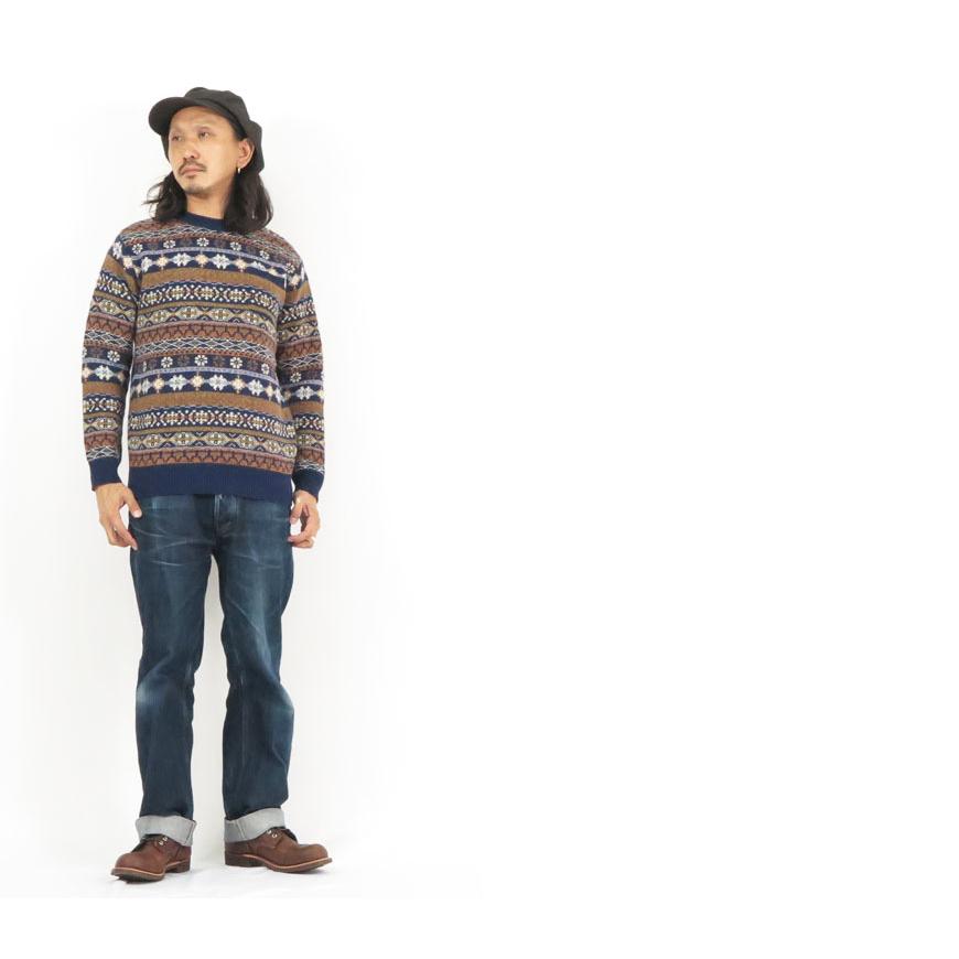 Pherrow's（フェローズ） 長袖 ニット セーター シェットランドウール