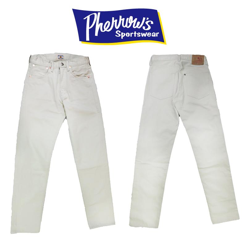 Pherrow's（フェローズ） コットンサテン ワーク パンツ ナチュラル