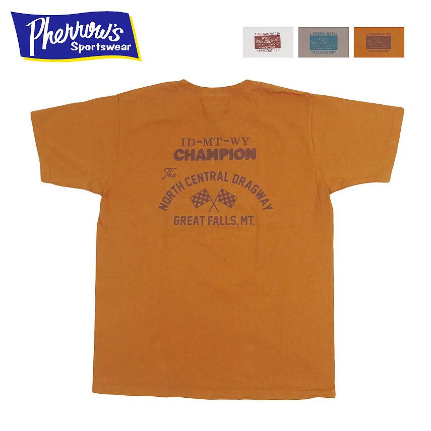 Pherrow's（フェローズ） 半袖 Tシャツ プリント「ID-MT-WY CHAMPION