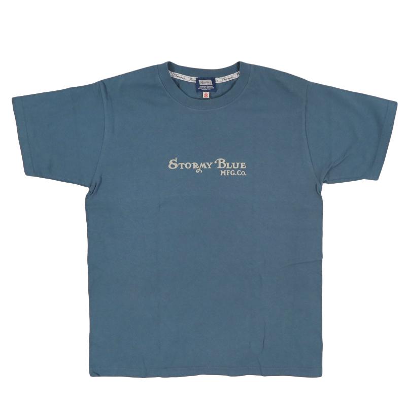 Pherrow's（フェローズ） 半袖 プリントTシャツ ”STORMY BLUE” 26S
