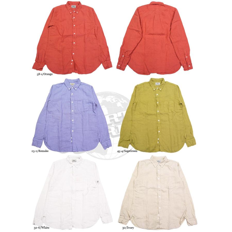 SPELLBOUND（スペルバウンド） 長袖 ボタンダウン シャツ B.D. リネン