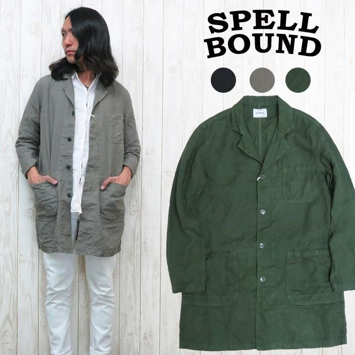 定価3.3万 新品 SPELLBOUND ワイド コート 2 ブラック 日本製 SPELLBOUND（スペルバウンド） ショップコート ロングジャケット